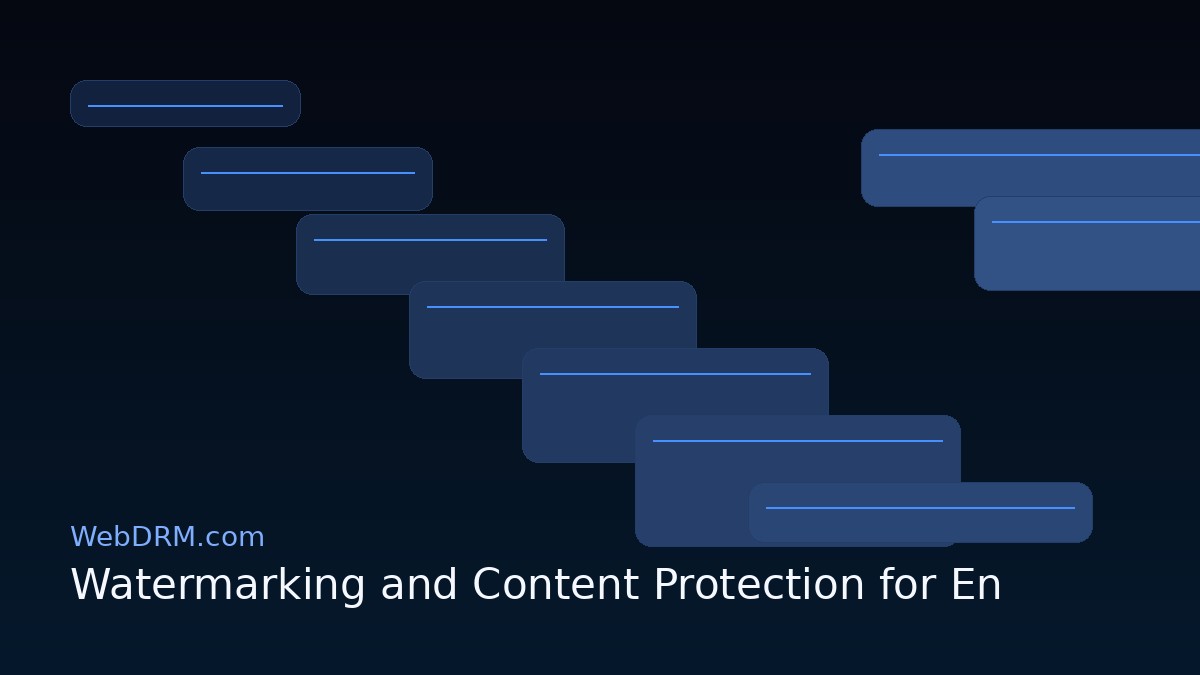 Watermarking and Content Protection for Enterprise Web Apps