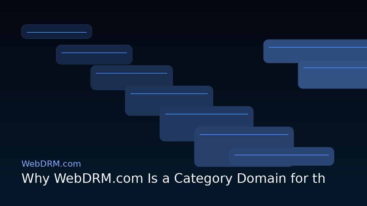 Why WebDRM.com Is a Category Domain for the AI Security Era