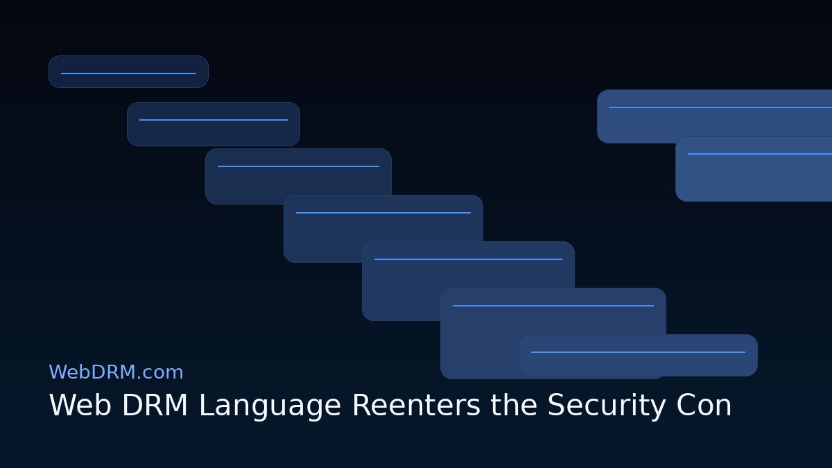 Web DRM Language Reenters the Security Conversation